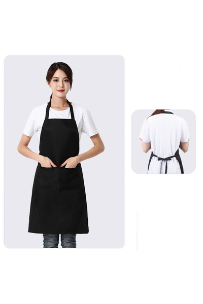 Choice Black Adjustable Cooking Apron Waterproof and Oil Resistant Kitchen Ch...