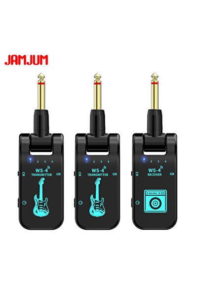 Choice black JAMJUM 2 TX 1 RX 2.4G Guitar Wireless Transmission System, 2TX, ...