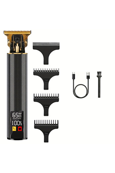 Choice LCD black 2.0 Electric Barber T9 Upgraded LCD Rechargeable Retro Oil H...