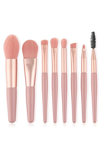 Choice3 مجموعة فرش مكياج C506-pink الجديدة المكونة من 8 قطع، فرشاة إخفاء العي...