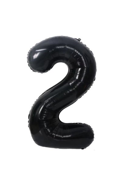 Choice5 NUMBER 40inch 40BLACK-2 40 Inch Black Digital Balloon Decoration Scen...