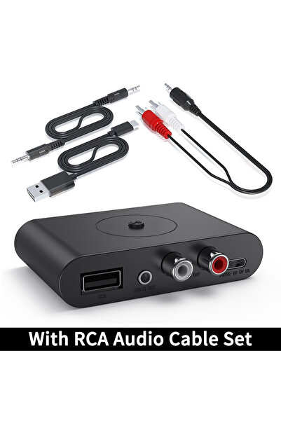 Choice1 With RCA Cable 2 IN 1 Bluetooth 5.3 Transmitter Receiver 3.5mm AUX RC...