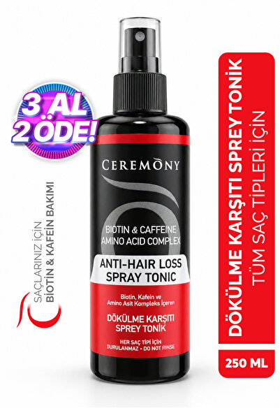 Ceremony Biotin & Kafein & Amino Kompleks İçeren Dökülme Karşıtı Saç Sprey To...