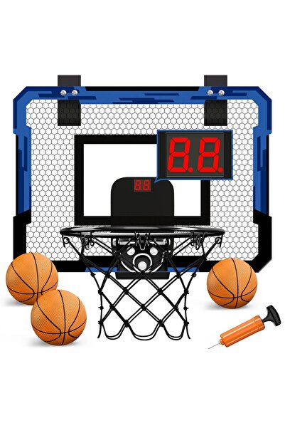 Choice Scoring blue Ring Basketball Hoop Wall-mounted Indoor Training Home Ki...