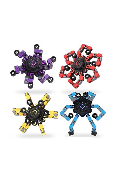 Choice 4pcs 4PCS Transformable Fidget Spinners Stress Relief Sensory Toys Fin...