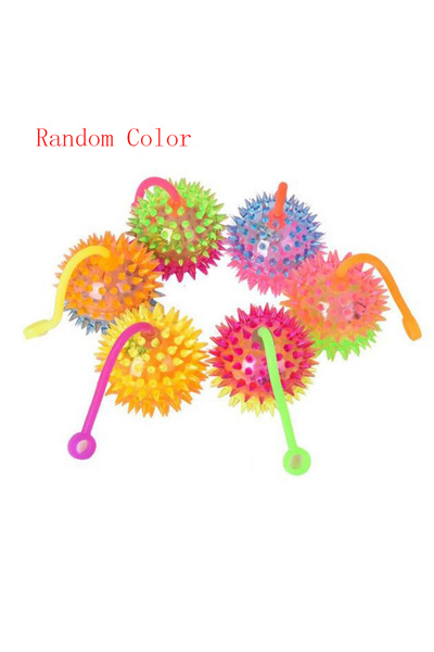 Choice1 Random Color 1 Pc Glowing Ball Toy LED Light Up Flashing Soft Prickly...