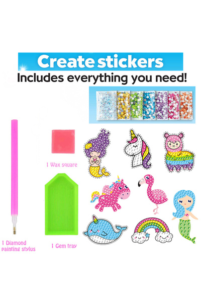 Choice1 8pcs fashion 12 Create Big Gem Diamond Painting Sticker Kit Art Craft...