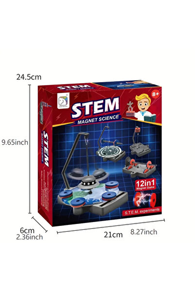Choice kxcl2 Physical Science Toys Children's Magnetic Magnet Set 12 in 1 Par...