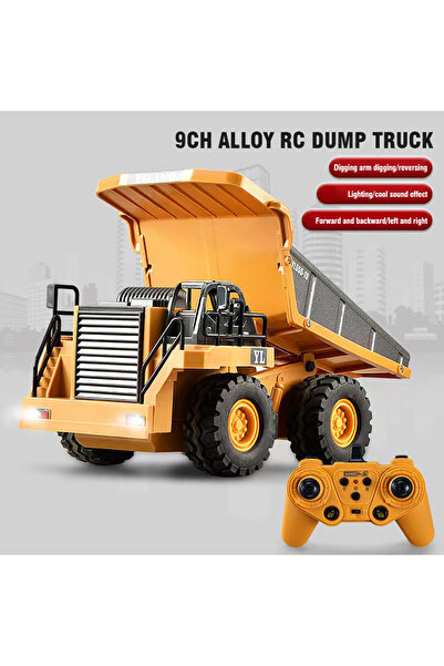 Choice1 9 channel dump truck 2.4G Alloy Remote Control Dump Truck Excavator B...