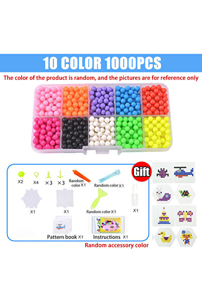 Choice1 10 color 1000 pcs Handmade Magic Water Fuse Beads Creative Beads DIY ...