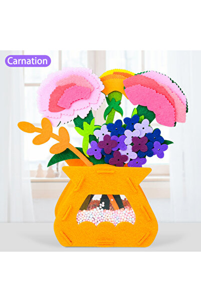 choice2 Carnation DIY Flower Toys Montessori Arts Crafts Non-weaving Handicra...