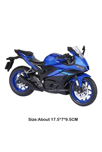 Choice3 R3 Blue 1:12 R3 R1M Model Toy Motorcycles Alloy Diecast Sound Light S...