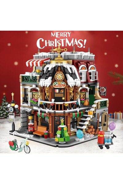 Choice 2506Pcs No Box 2506Pcs Creative Christmas Coffee Shop Building Blocks ...