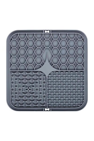 choice2 Gray Pet Lick Silicone Mat Dogs Pet Slow Food Plate for Dog Bathing D...