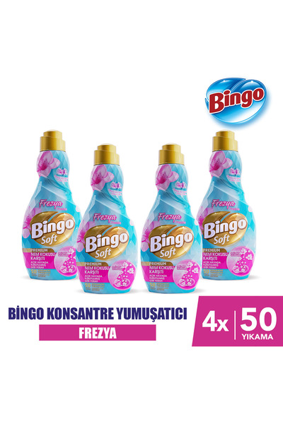 Bingo Soft Konsantre Yumuşatıcı Nem Kokusu Karşıtı 1200MLX4