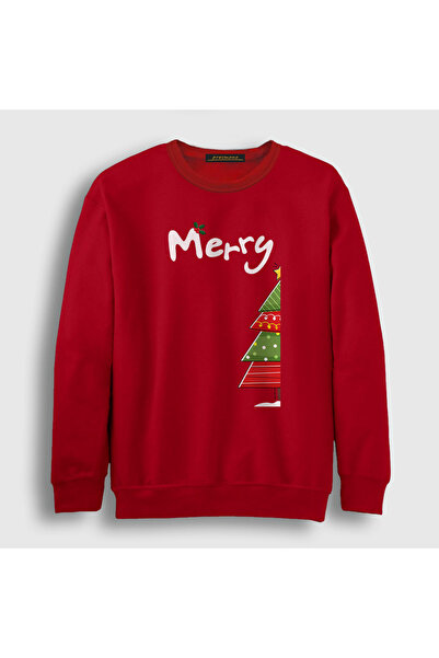 Presmono Unisex Red Merry Christmas Funny New Year Sweatshirt364750tt