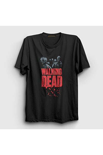 Presmono Unisex crni zombiji The Walking Dead T-shirt 221250tt