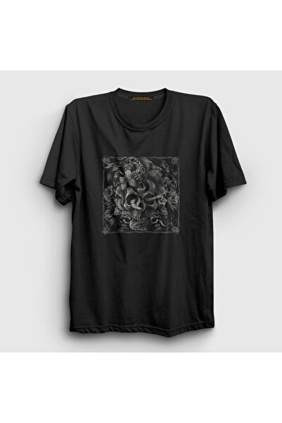Presmono Unisex Black Cobra Skull T-shirt -348900tt