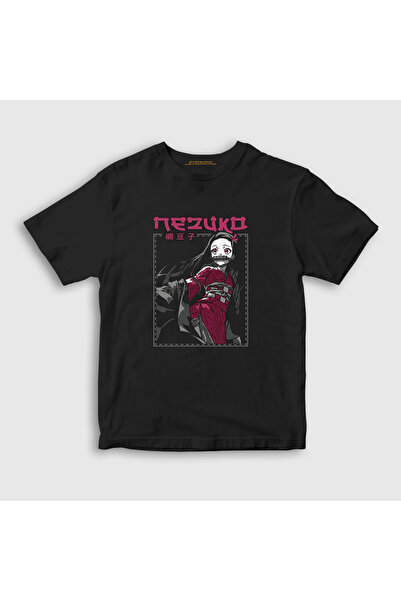 Presmono Unisex Kids Black Nezuko Kamado V2 Anime Demon Slayer Kimetsu No Yai...