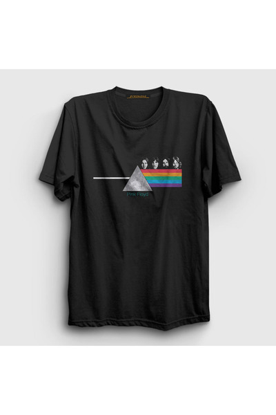 Presmono Unisex crni bend V2 Pink Floyd T-shirt 76168tt