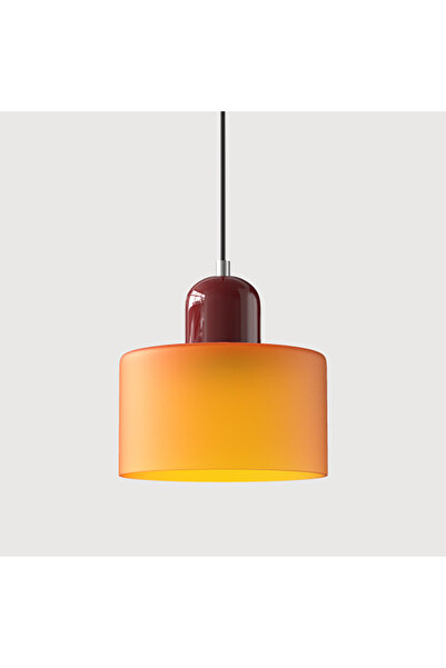 Choice Warm White Orange on Wine red Nordic Modern Glass Bedroom Bedside Long...