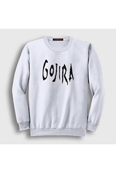 Presmono Unisex bela majica sa logotipom Gojira 53074tt