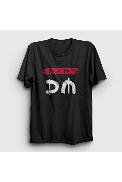 Presmono Unisex crni logo V2 Depeche Mode T-shirt 140857tt