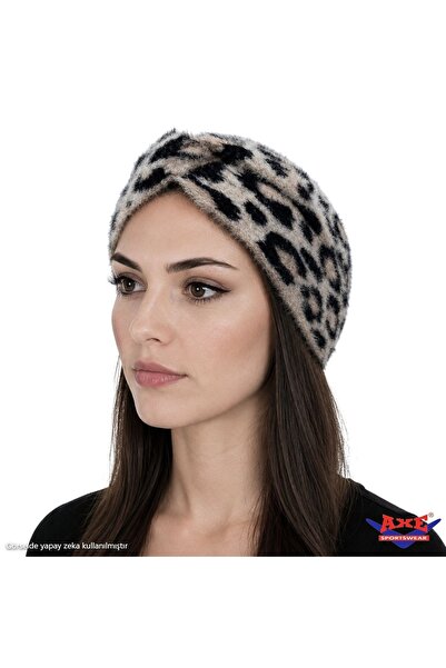 AXE SPORTSWEAR Women's Winter Soft Textured Plush Stretchy Leopard Pattern Cr...