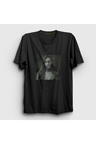 Presmono Unisex Black Love Quinn Dizi You T-Shirt 583008Tt