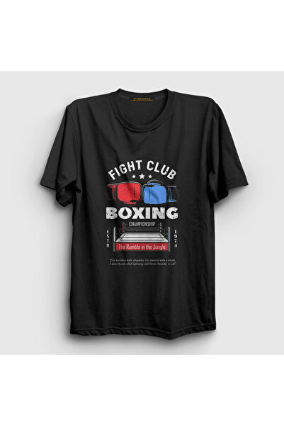 Presmono Унисекс черна тениска за бокс UFC MMA подарък за боксьори 496111tt