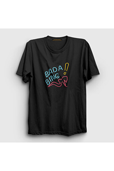 Presmono Unisex Black Bada Bing Sopranos T-Shirt 468828Tt