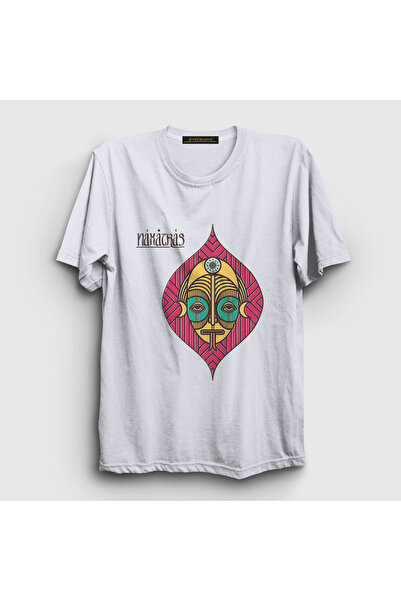 Presmono Unisex White Band Naxatras T-Shirt 576600Tt