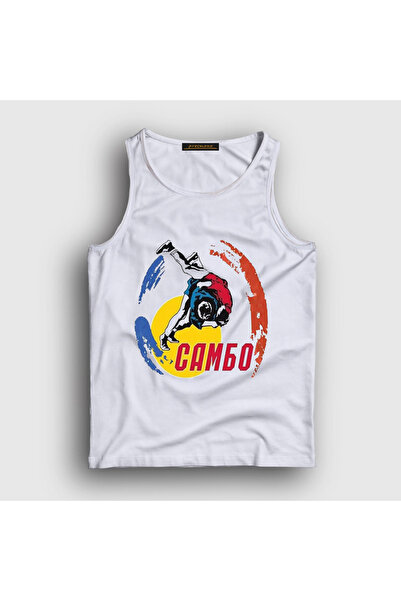 Presmono Tricou unisex alb Throw Ufc Mma Luptător Sambo 584398tt