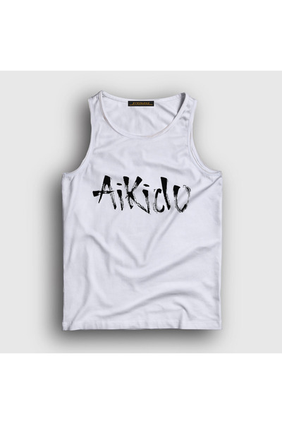 Presmono Unisex bela majica bez rukava za aikido, UFC, MMA i borilačke veštin...