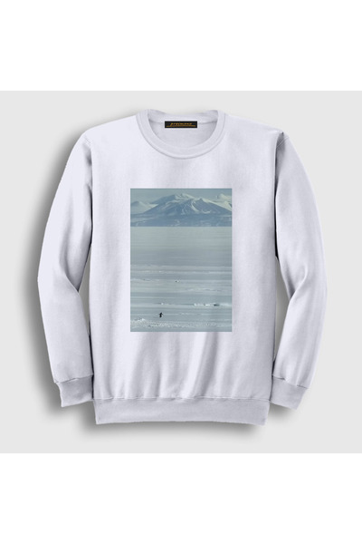Presmono Unisex White Mountains Nihilist Penguin Sweatshirt 595271Tt