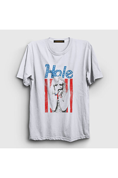 Presmono Unisex White Hole Music Courtney Love T-Shirt 475451Tt