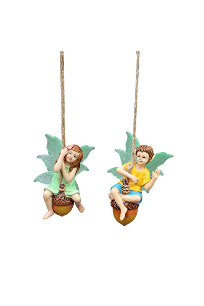 Choice Multi-Colored 2pc Couple Flower Fairy, Night Light Winged Flower Fairy...