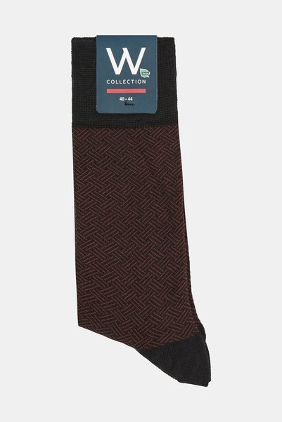 W Collection SİYAH BORDO ÇORAP