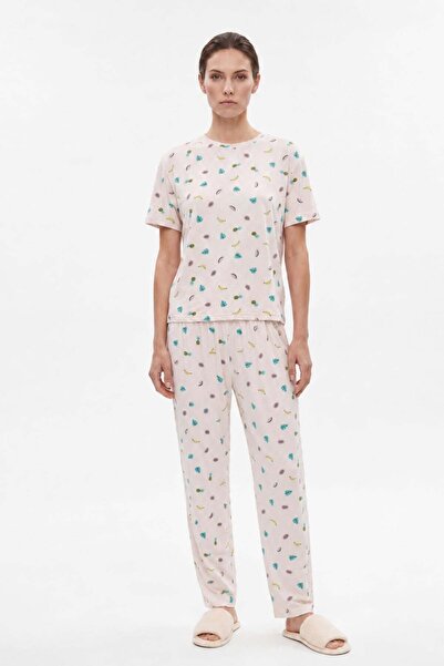 HAKKE Women's Colorful Printed Pajama Set