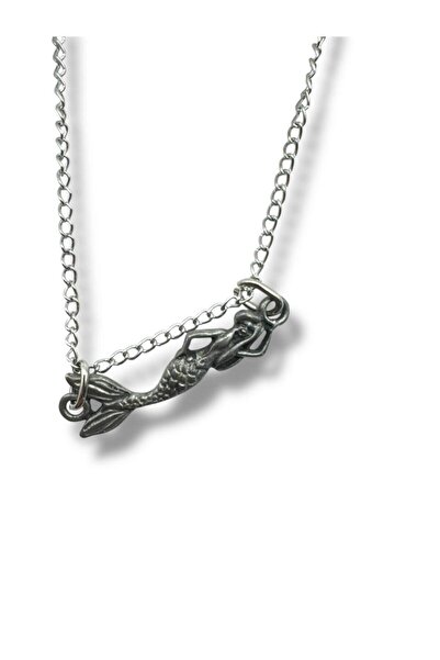 Herşey Nota Unisex Necklace with Mermaid Figure – Mystical, Elegant and a Des...