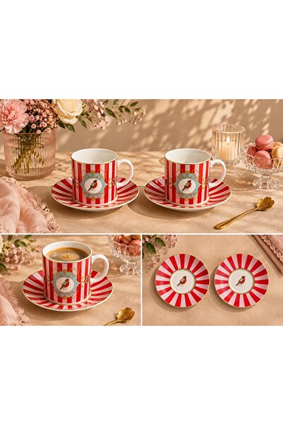balsa group Balsa Mrk Model 2-Piece Porcelain Coffee Cup 90Cc Bird Pattern Re...