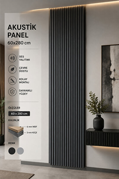 KARE PLUS AKUSTİK PANEL GRİ