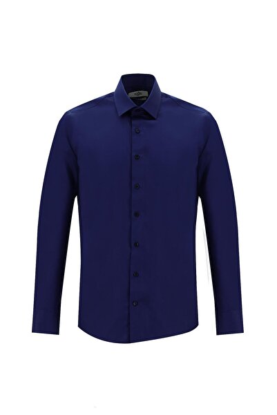 Kiğılı Uzun Kol Regular Fit Non Iron Pamuklu Gömlek
