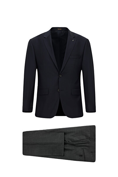 Abdullah Kiğılı 7 Drop Slim Fit Wool Blend Suit