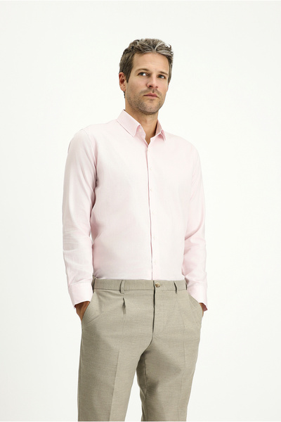 Kiğılı Long Sleeve Slim Fit Cotton Classic Patterned Shirt
