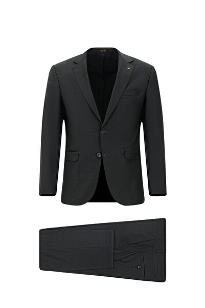 Abdullah Kiğılı 8 Drop Long Slim Fit Long Slim-Fitting Wool Suit