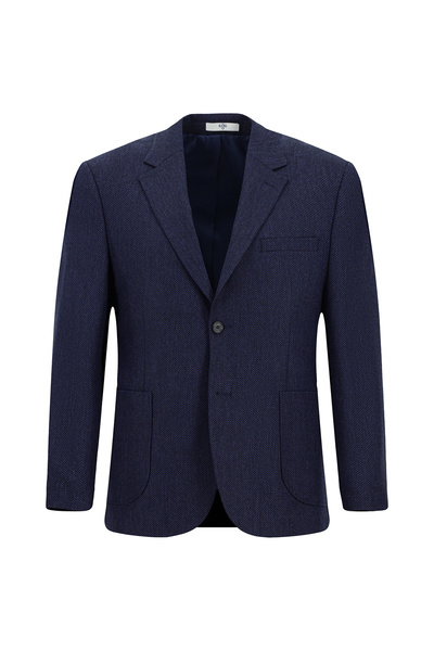 Kiğılı Regular Fit Eyelet Wool Classic Jacket