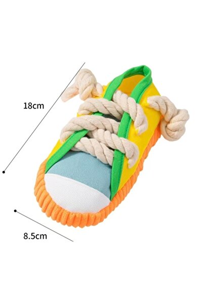 Choice YELLOW Squeaky Dog Toy Shoe Shape for Small Medium Dogs Puppy Chew Toy...