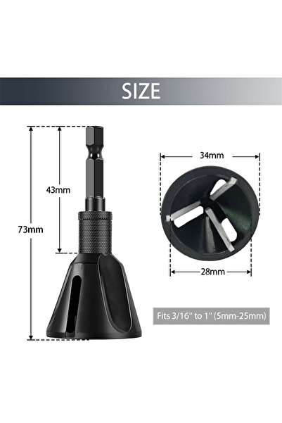 Choice1 L JUSTINLAU Deburring Tungsten Steel Chamfer Thread Trimmer Alloy Rem...