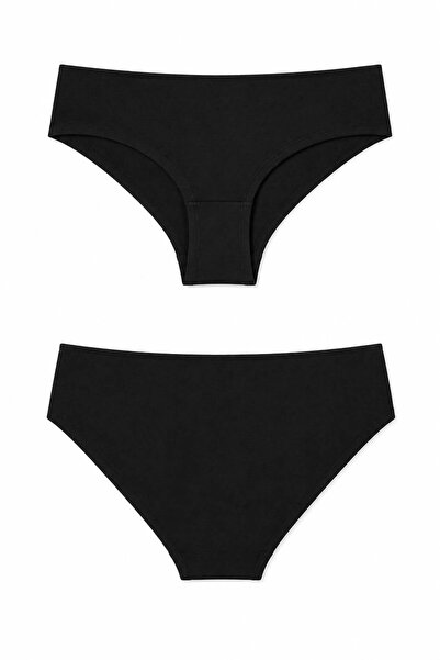 Ka Art Gallery Hipster. Premium Cotton Basic Normal Waist Hipster Panties. Black